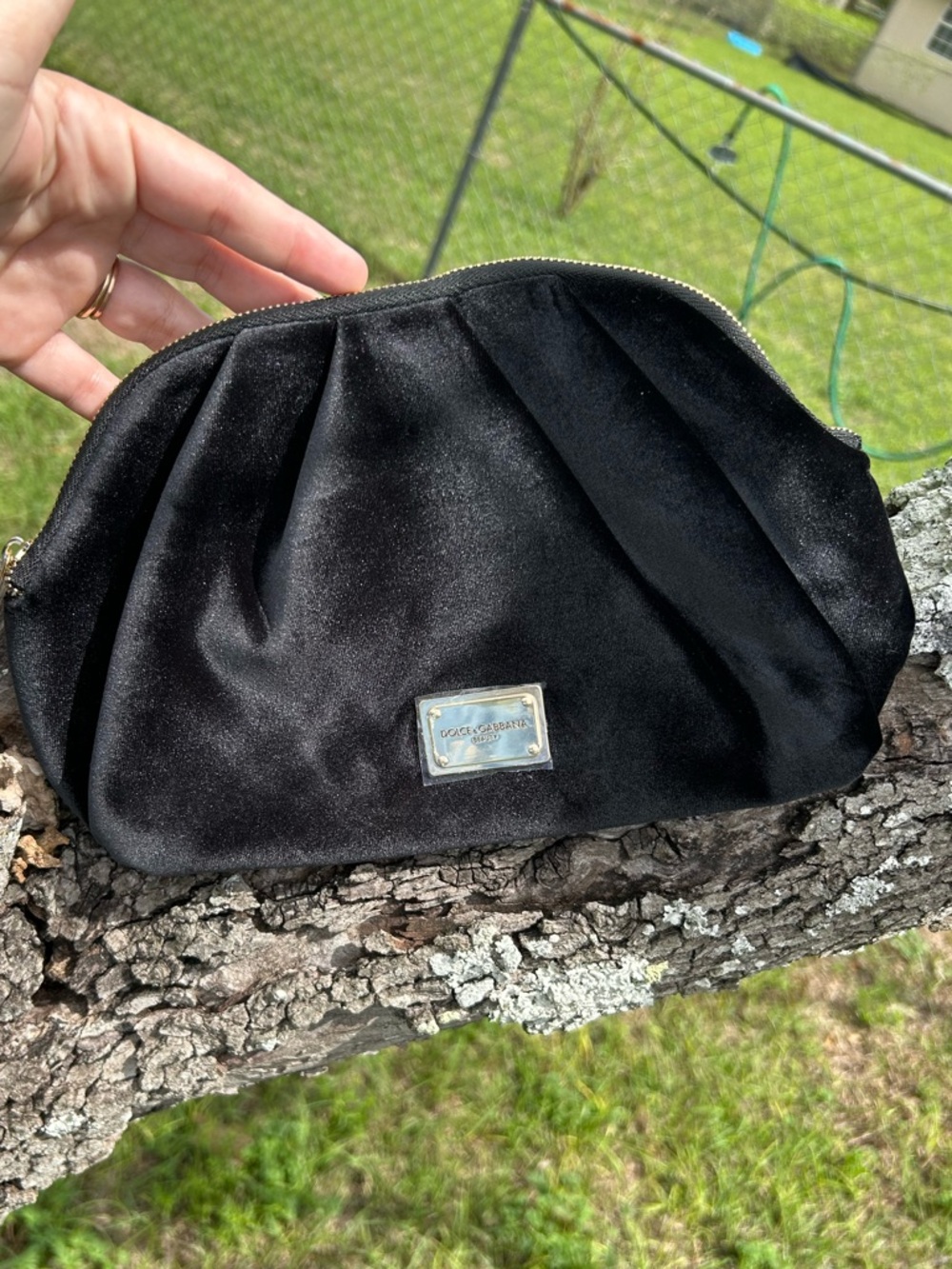 Dolce & Gabbana Velvet Beauty Bag Elegant & Stylish